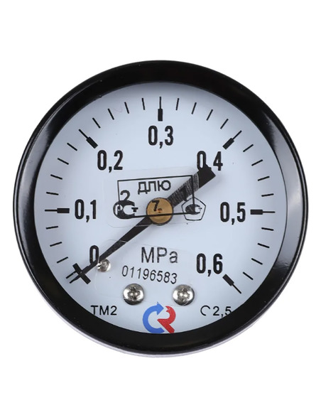 Манометр РОСМА ТМ-210Т 50 мм, 1/4", 0-6 бар, аксиальный