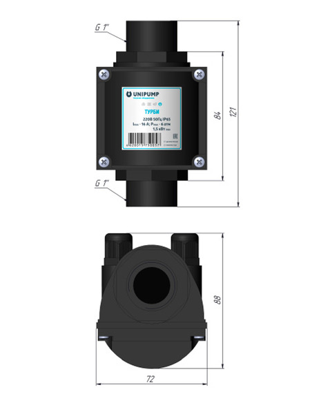Блок управления насосом UNIPUMP АКВАРОБОТ ТУРБИ