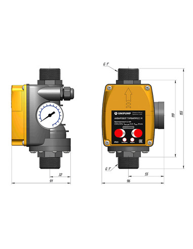 Блок управления насосом UNIPUMP АКВАРОБОТ ТУРБИПРЕСС M