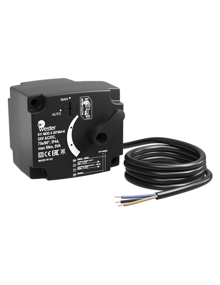 Привод электрический Wester S11 MOD X 20758-K 24V AC/DC 10Nm 75s/90° 0-10 VDC