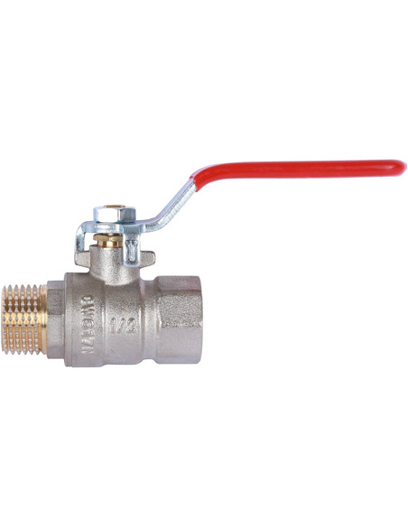 Кран шаровой ROMMER 1/2" НР-ВР (рычаг)