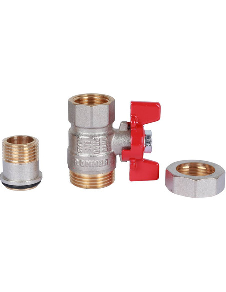 Кран шаровой ROMMER 1/2" со сгоном (бабочка)