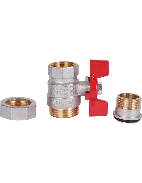 Кран шаровой ROMMER 3/4" со сгоном (бабочка)