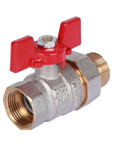 Кран шаровой ROMMER 3/4" со сгоном (бабочка)