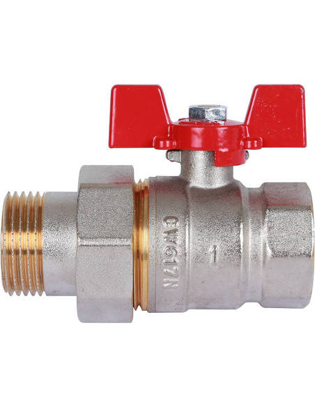 Кран шаровой ROMMER 1" со сгоном (бабочка)