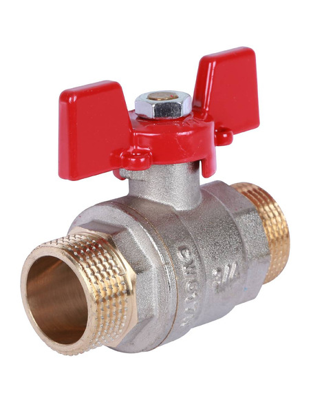 Кран шаровой ROMMER 3/4" НР-НР (бабочка)