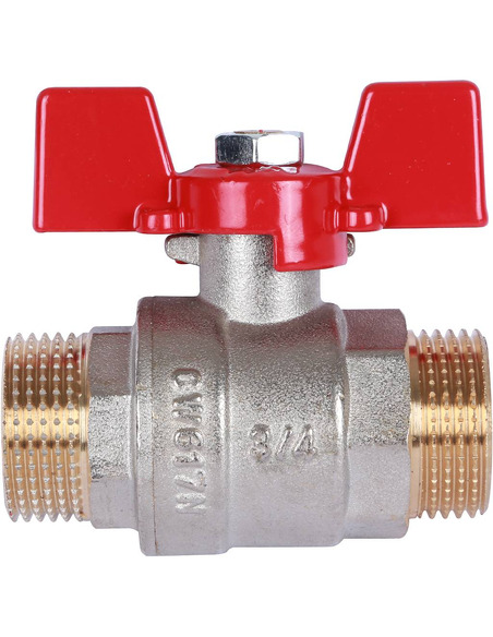 Кран шаровой ROMMER 3/4" НР-НР (бабочка)