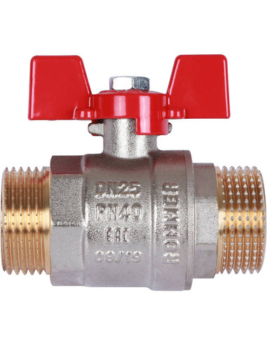 Кран шаровой ROMMER 1" НР-НР (бабочка)