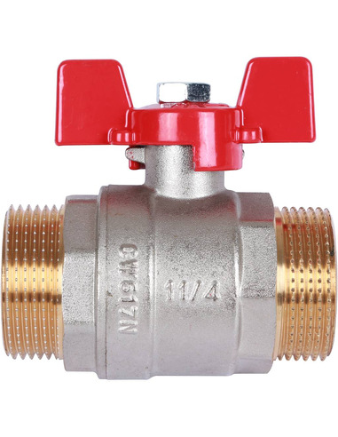 Кран шаровой ROMMER 1 1/4" НР-НР (бабочка)