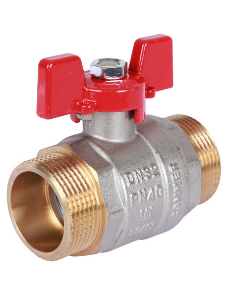 Кран шаровой ROMMER 1 1/4" НР-НР (бабочка)