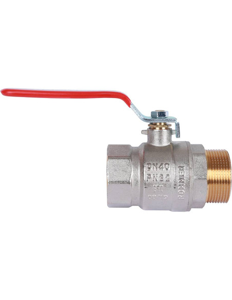 Кран шаровой ROMMER 1 1/2" НР-ВР (рычаг)