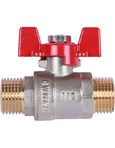 Кран шаровой ROMMER 1/2" НР-НР (бабочка)