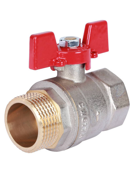 Кран шаровой ROMMER 1" НР-ВР (бабочка)