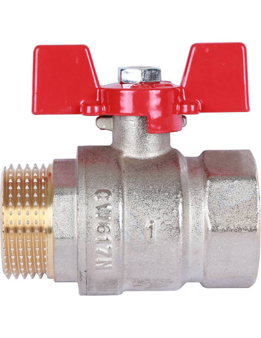 Кран шаровой ROMMER 1" НР-ВР (бабочка)