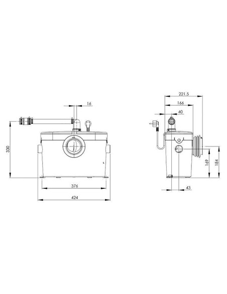 Канализационная установка SFA SANIACCESS 2
