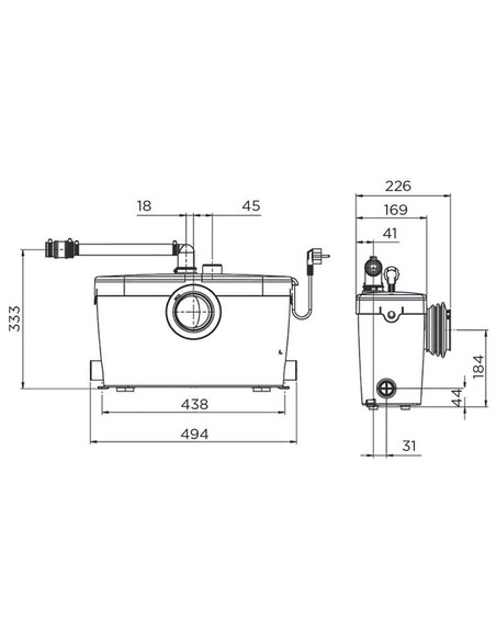 Канализационная установка SFA SANIACCESS 3