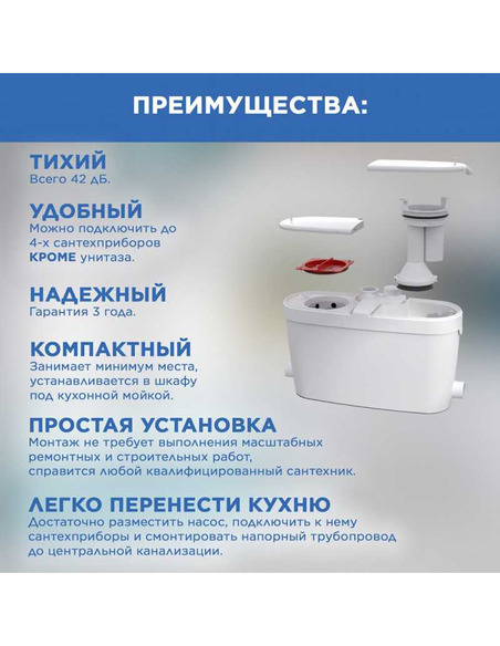 Канализационная установка SFA SANIACCESS Pump