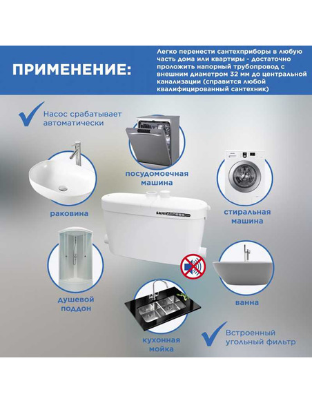 Канализационная установка SFA SANIACCESS Pump