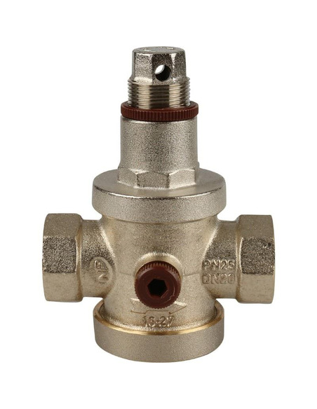 Редуктор давления ROMMER PN25 3/4" поршневой с выходом под манометр