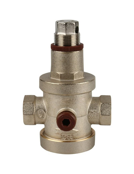 Редуктор давления ROMMER PN25 1/2" поршневой с выходом под манометр