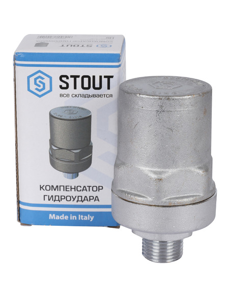 Амортизатор гидравлического удара STOUT 1/2"