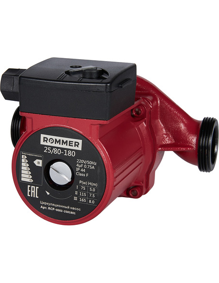 Насос циркуляционный ROMMER 25/80 180