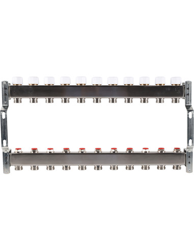Коллектор ROMMER из нержавеющей стали без расходомеров 11 вых.