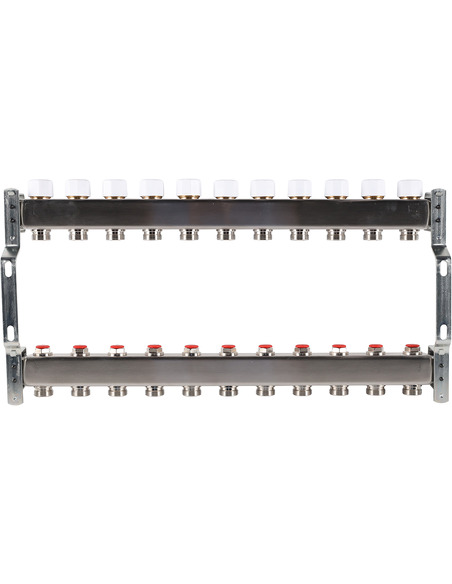 Коллектор ROMMER из нержавеющей стали без расходомеров 11 вых.