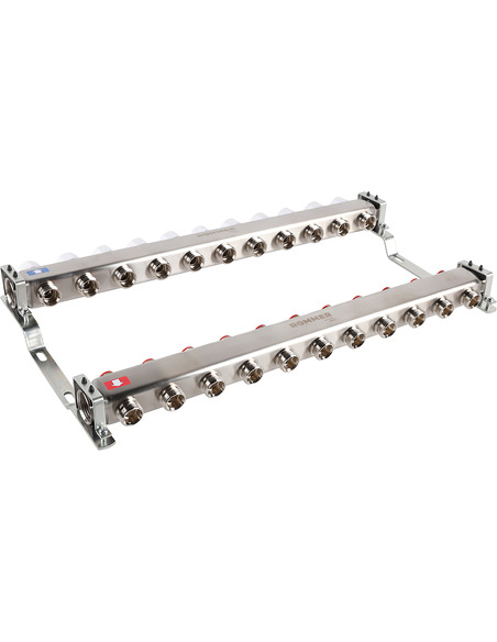Коллектор ROMMER из нержавеющей стали без расходомеров 11 вых.