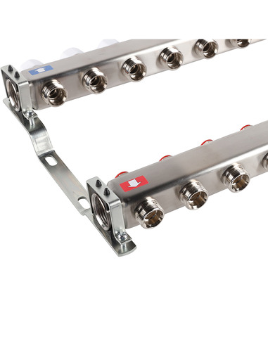 Коллектор ROMMER из нержавеющей стали без расходомеров 11 вых.