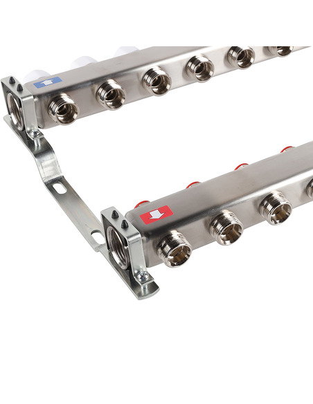 Коллектор ROMMER из нержавеющей стали без расходомеров 11 вых.