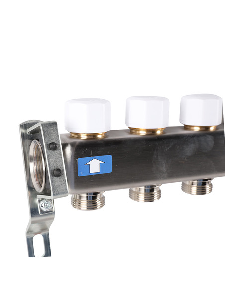 Коллектор ROMMER из нержавеющей стали без расходомеров 11 вых.