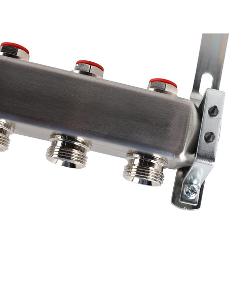 Коллектор ROMMER из нержавеющей стали без расходомеров 8 вых.