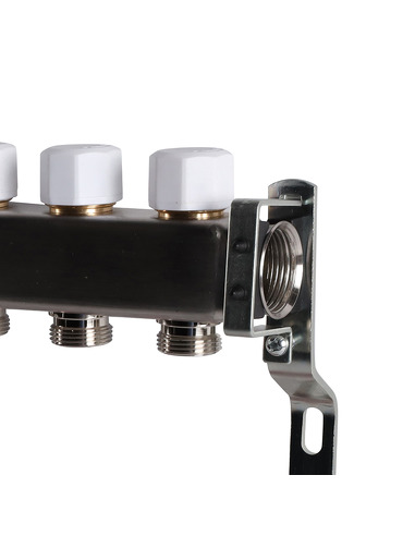 Коллектор ROMMER из нержавеющей стали без расходомеров 8 вых.