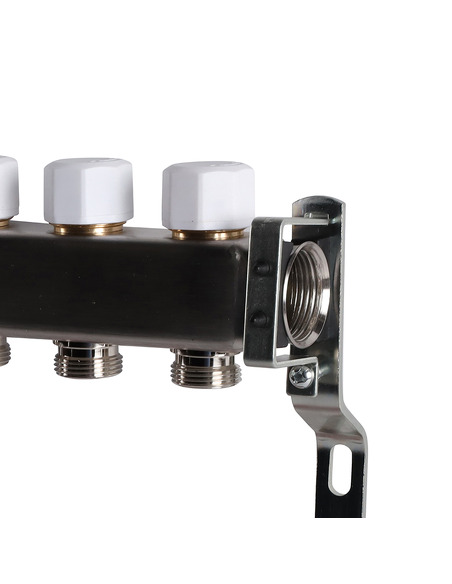 Коллектор ROMMER из нержавеющей стали без расходомеров 8 вых.