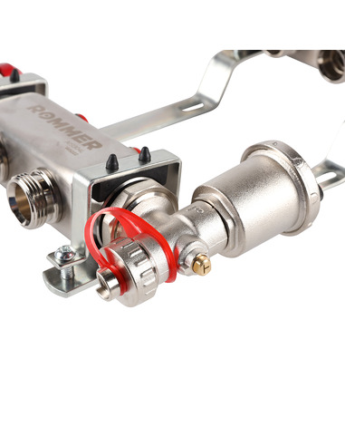Коллектор ROMMER из нержавеющей стали в сборе без расходомеров 2 вых.