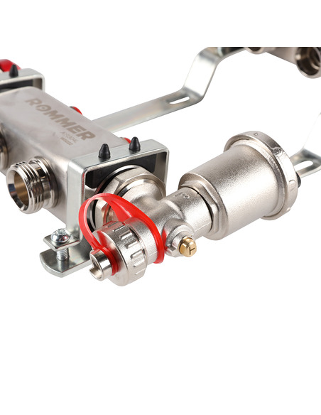 Коллектор ROMMER из нержавеющей стали в сборе без расходомеров 2 вых.