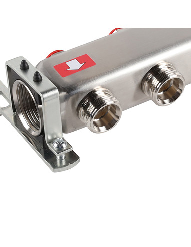 Коллектор ROMMER из нержавеющей стали без расходомеров 6 вых.