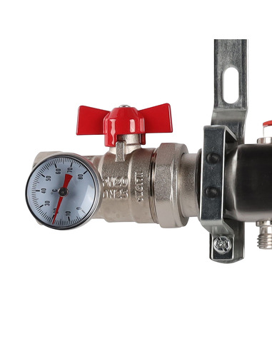 Коллектор ROMMER из нержавеющей стали в сборе без расходомеров 8 вых.