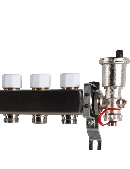 Коллектор ROMMER из нержавеющей стали в сборе без расходомеров 9 вых.