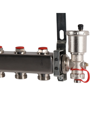 Коллектор ROMMER из нержавеющей стали в сборе без расходомеров 9 вых.