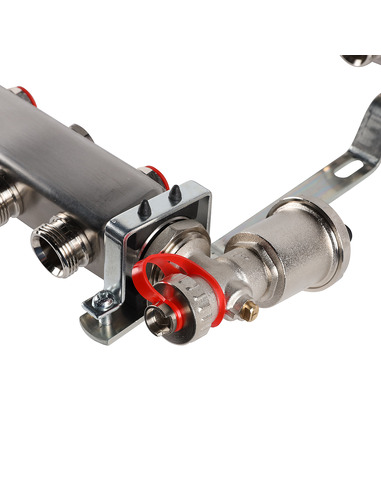 Коллектор ROMMER из нержавеющей стали в сборе без расходомеров 12 вых.