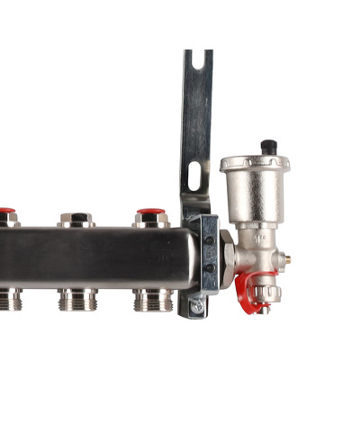 Коллектор ROMMER из нержавеющей стали в сборе без расходомеров 12 вых.