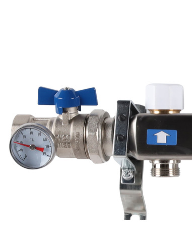 Коллектор ROMMER из нержавеющей стали в сборе без расходомеров 12 вых.