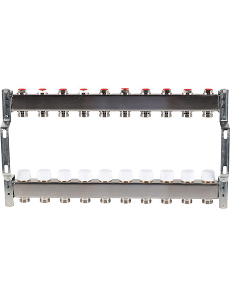 Коллектор ROMMER из нержавеющей стали без расходомеров 10 вых.