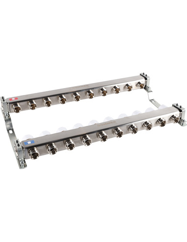 Коллектор ROMMER из нержавеющей стали без расходомеров 10 вых.