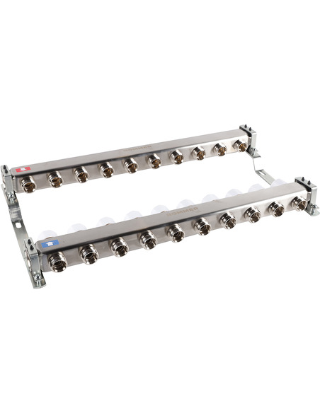 Коллектор ROMMER из нержавеющей стали без расходомеров 10 вых.