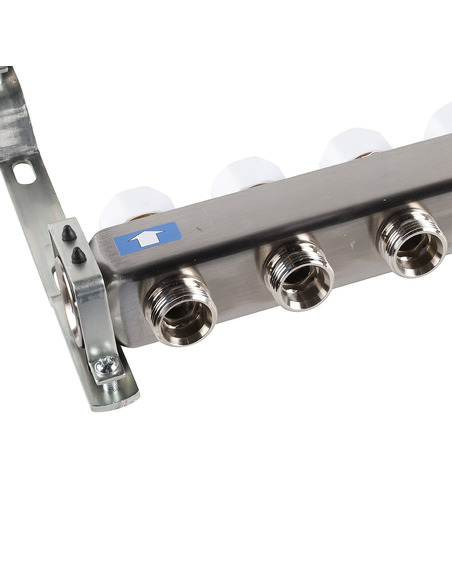 Коллектор ROMMER из нержавеющей стали без расходомеров 10 вых.