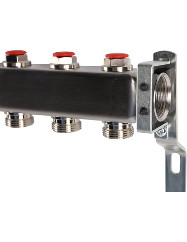 Коллектор ROMMER из нержавеющей стали без расходомеров 10 вых.