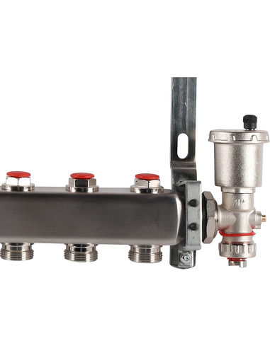 Коллектор ROMMER из нержавеющей стали в сборе без расходомеров 10 вых.